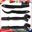 4pcs Bicycle Cleaning Kit Chain Cleaner Brushes Scrubber Wash Tool (Black) Newly