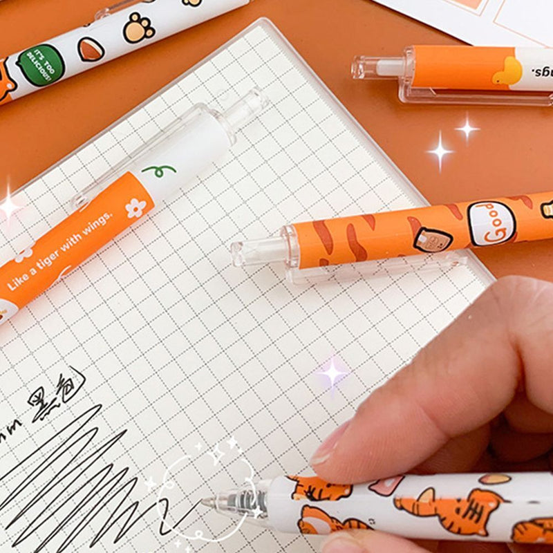 Tiger Pattern Cartoon Creative Cute Office Supplies Student Stationery Gel Pen
