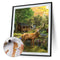 #A Woods Animal Oil Paint By Number Kit DIY Acrylic Painting Wall Art Picture