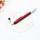 Multi-functional Level Ballpoint Pen Handy Tech Screwdriver Random (Black)