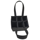 Wine Storage Bag with 6 Grids Comfortable Carry Handle Solid Color Felt Bag