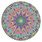 5D DIY Diamond Painting Mandala Wooden Round Coaster Cup Cushion (AA1058-3)
