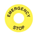 Switch Accessory Frame Label Mark Label Warning Circle Emergency Stop Sign