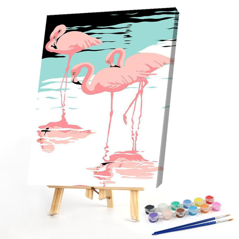Frameless Painting By Numbers Art Animals Words DIY Digital Painting On Canvas