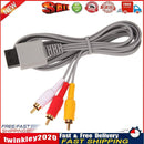 Audio Video AV Adapter Composite 3 RCA Cable for Nintendo Wii Cord Wire Newly