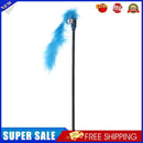 Pet Teaser Feathers Bell Stick Cats Catcher Interactive Wand Toys (Blue)