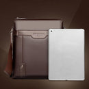 Casual Solid Color Shoulder Bags Business PU Leather Men Crossbody Travel Messen