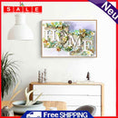 HOME Calligraphy Series Diamond Painting Kits Full Round Drill Wall Art Decor