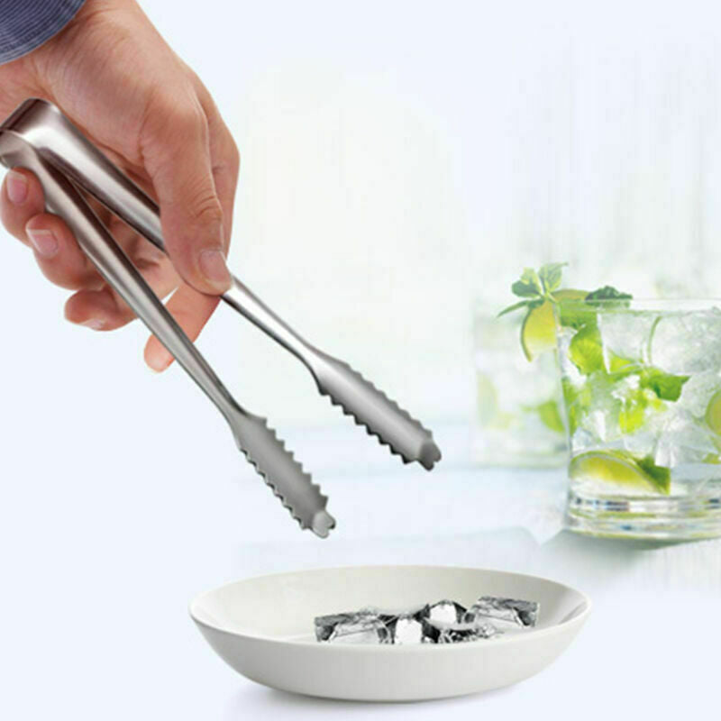 ice tool Tongs Bar BBQ Salad Serving Steel Metal Tong Kitchen best