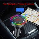 LED Display Fast Charger Modulator Transmitter Car Bluetooth Compatible 5.0 FM