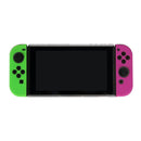Handle Silicone Sleeve Switch Case for Nintendo Switch NS(Green+Purple)