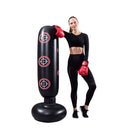 1.6m Inflatable Boxing Bag Training Pillar Tumbler Water Base Standing Sandba