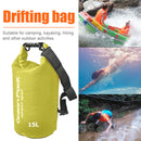 Waterproof Pouch Dry Sack for Drifting Swimming Trekking Bag (Yellow 15L) Newly