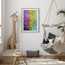 Hand Painted Oil Paint Kill Time Picture Colouring Yellow Flower Artcraft Gif