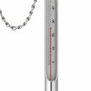 Stream Water Temperature Stainless Steel Fishing Thermometer with Carabiner