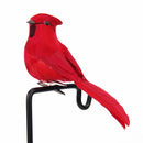 Artificial Foam Feather Parrots Handcraft Imitation Bird Garden Decor (Red)