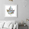 Winter Maple Leaf Frameless Picture Oil Paint By Numbers Hand Painted Picture