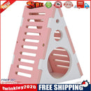 Wooden Colorful Hamster Nest Small Animals Playing Cage Sleeping Bed (Pink)