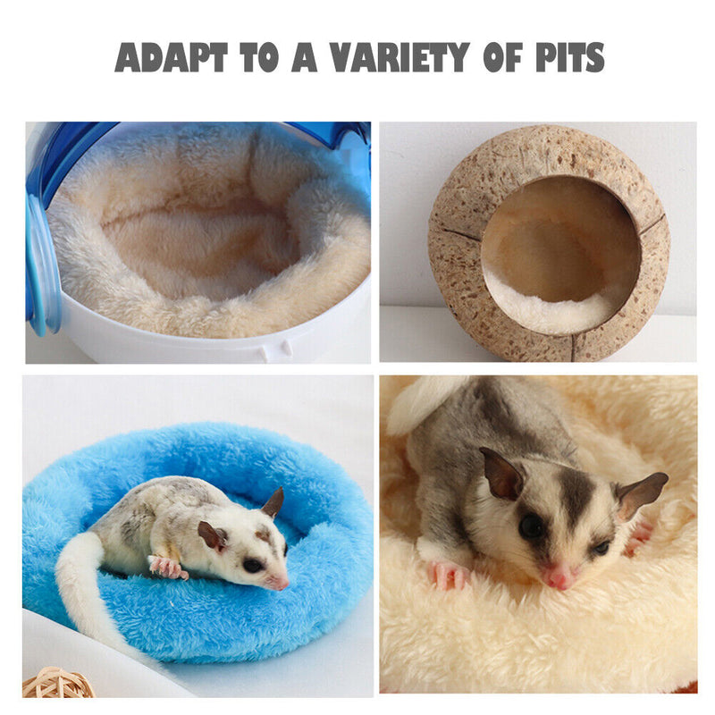 Warm Hamster Nest Pad Pet Chinchilla Rabbit Guinea Pig Bed Velvet Soft Cushio
