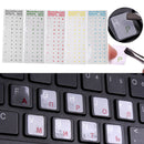 Russian Transparent Waterproof Stickers For PC Laptop Table Letter Keyboard I6O1