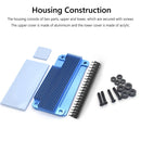 Case for Raspberry Pi Zero/Zero W/Zero 2W (V1-Blue Shell-Black Pin Header)