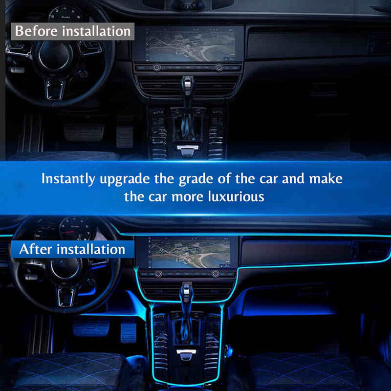 5m Ambient Light Car Interior EL Wiring LED Strip Lamp for Auto (Blue)