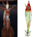 8cm Luminous Wood Shrimp Bait with Squid Jigs Hook Lifelike Fishing Lures Tac