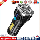 Strong COB Flashlight Portable LED Lighting 4 Modes Camping Home Hand Torch