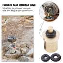 Outdoor Camping Portable Brass Stove Refill Adapter Mini Gas Tank Filling Valve