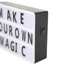 DIY Letter A6 Combination Cinema LED Light Box Battery Powered Lamp (Black)