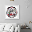 DIY Digital Picture Christmas Truck Frameless Oil Painting By Number Handic