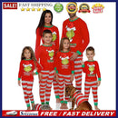 Parent-Child Cartoon Pajamas Kids 2pcs Christmas Men Women Letters Clothes Sets