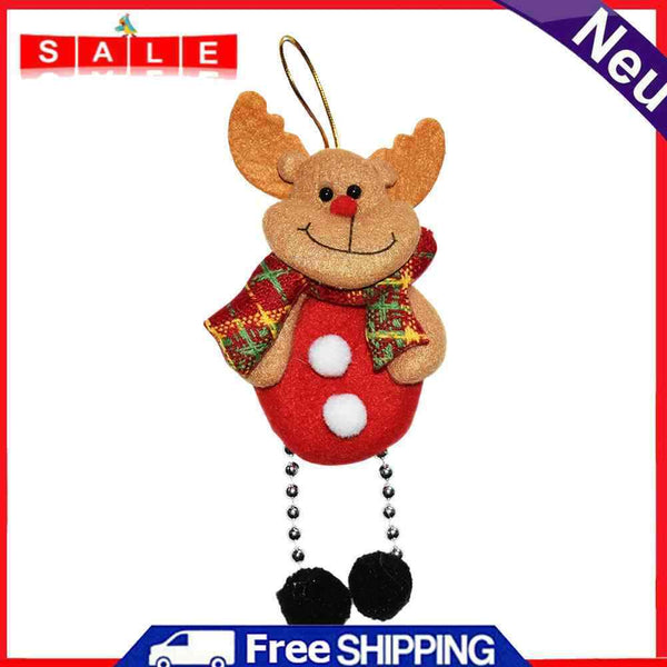 Christmas Tree Santa Pendant Hanging Classic Elk Deer Festive Home Decoration