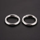2pcs 2cm Circle O Ring Connection Alloy Metal Bags Belt Buckles DIY Accessori