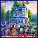 DIY Diamond Painting Kits Full Round Drill Garden Villa Mosaic Home Decoration