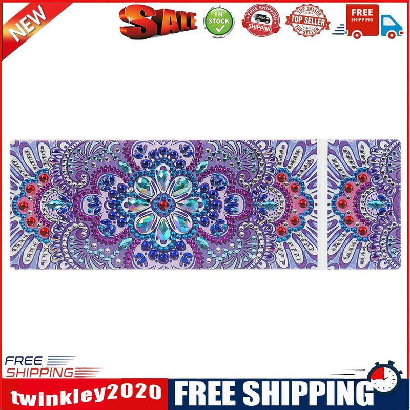 DIY Mandala Special Shaped Diamond Painting 2 Grids Pencil Case Storage Box