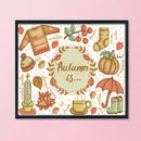 Cross-Stitch Kits Printed Canvas Autumn Embroidery DIY 14CT Stamp (J365)