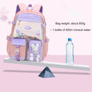 Cute Cartoon Bunny Backpack Girls Student Kindergarten Princess School Book Bag