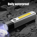 LED COB Flashlight USB Rechargeable 2 Mode Outdoor Camping Cycling Wall