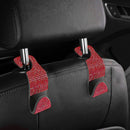 Bling Car Seat Hanger Universal Car Back Seat Organizer Hanger (Red)