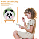 Panda Pattern Punch Needle Embroidery Kit DIY Craft Easy Needlework Wool Work