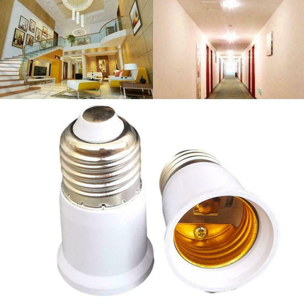 1xE27 to E27 Converter Extension Adapter Socket LED 7T6T Bulb Base b Lamp R2K5