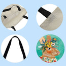 Animal wreath Printed Shoulder Shopping Bag Casual Large Tote Handbag
