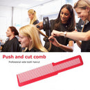 Hairdressing Carbon Anti-static Comb Wide Tooth Hair Clipper Comb (Red)