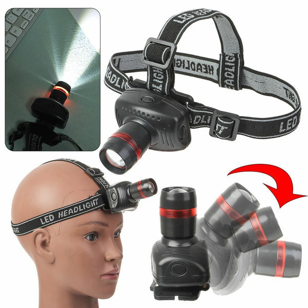 Waterproof Lanterna Zoom LED Head Lamp Headlight Flashlight Cycling Lights