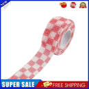 Self Adhesive Tape Elastic Bandage Finger Protector Wrap (Pink Plaid)