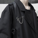 Hop Suit Accessory Minimalist Punk Brooches Cross Pendant Big Pins Long Chain