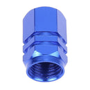 4pcs Aluminum Alloy Car Wheel Tire Valve Air Caps Stem Covers (Blue) Newly