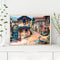 Handpainted DIY Beautiful Town Oil Paint by Numbers Kit Pictures Wall Craft