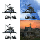 Iron Weathervane Garden Stake Patio Yard Weather Wind Vane Ornament D4J7 S6S0